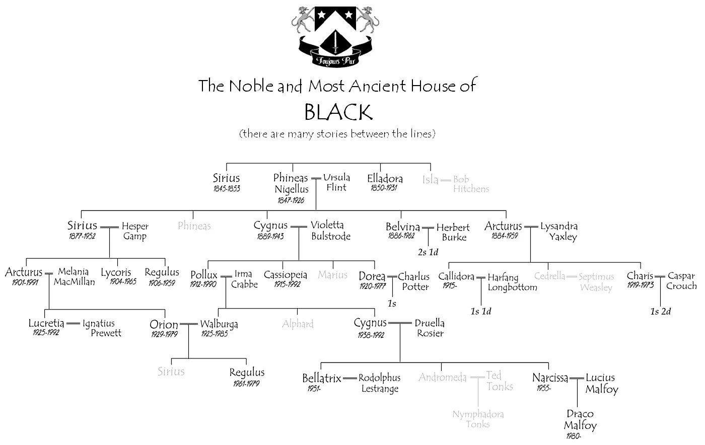 Sirius Black Family Tree Wallpapers WallpapersHigh