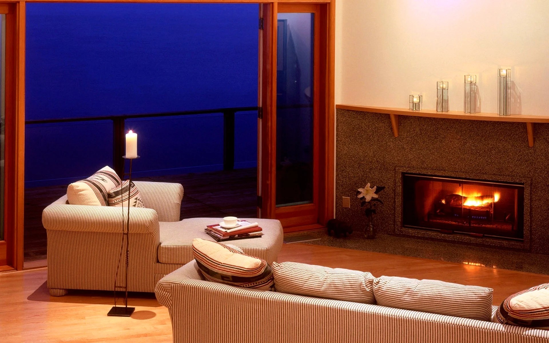 Fireplace Accent Wall Wallpapers WallpapersHigh