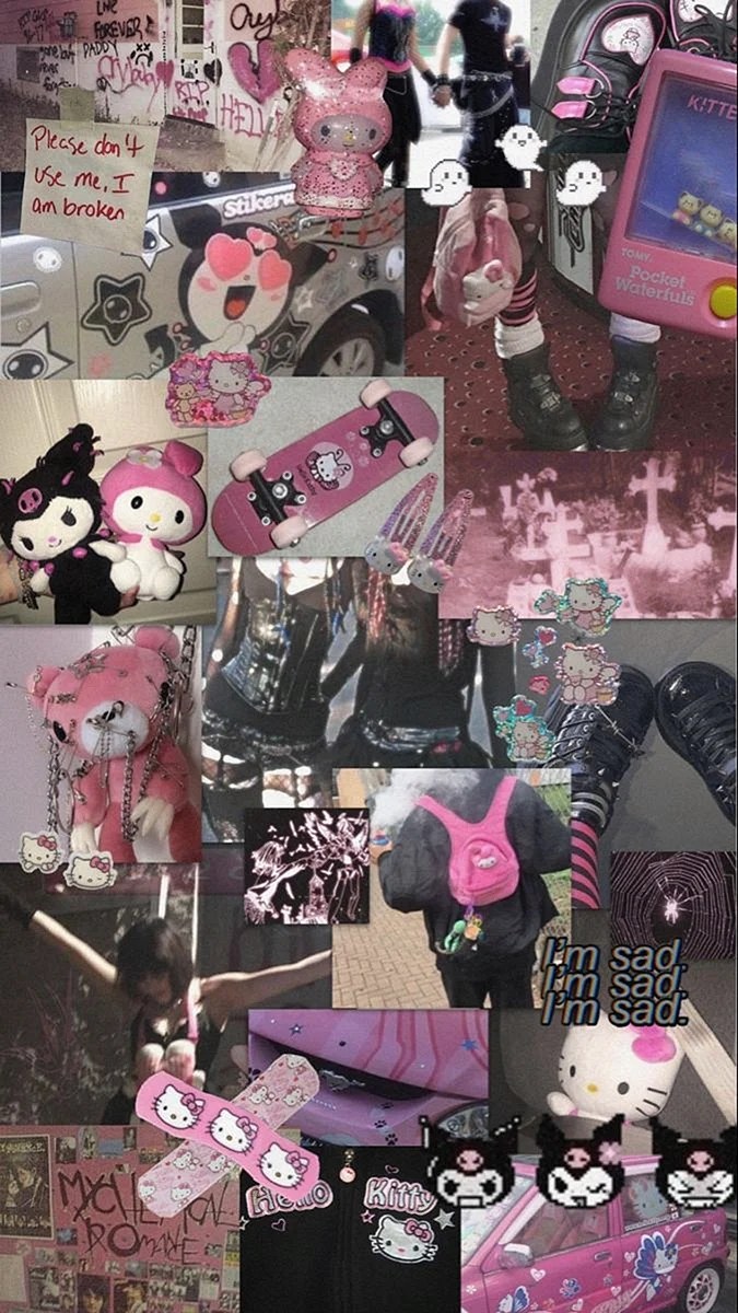 Goth Hello Kitty Aesthetic Wallpapers Free Goth Hello Kitty Aesthetic