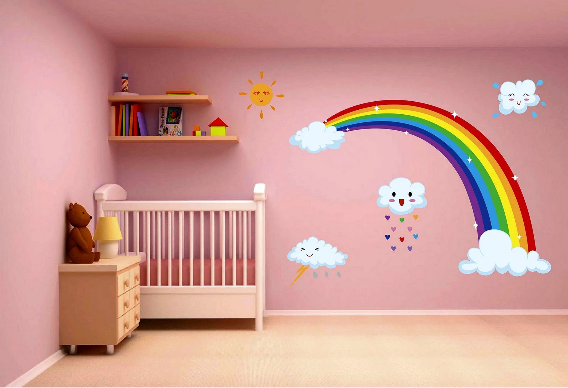 Nursery Wall Mural Wallpapers Free Nursery Wall Mural Backgrounds