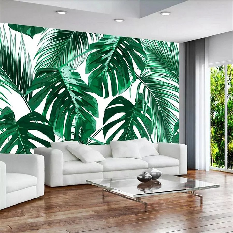 Banana Leaf Mural Wallpapers Free Banana Leaf Mural Backgrounds