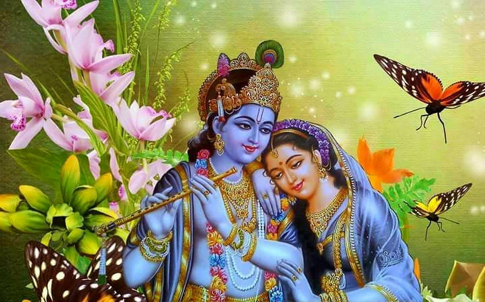 Download Radha Krishna Jhula Wallpaper WallpapersHigh