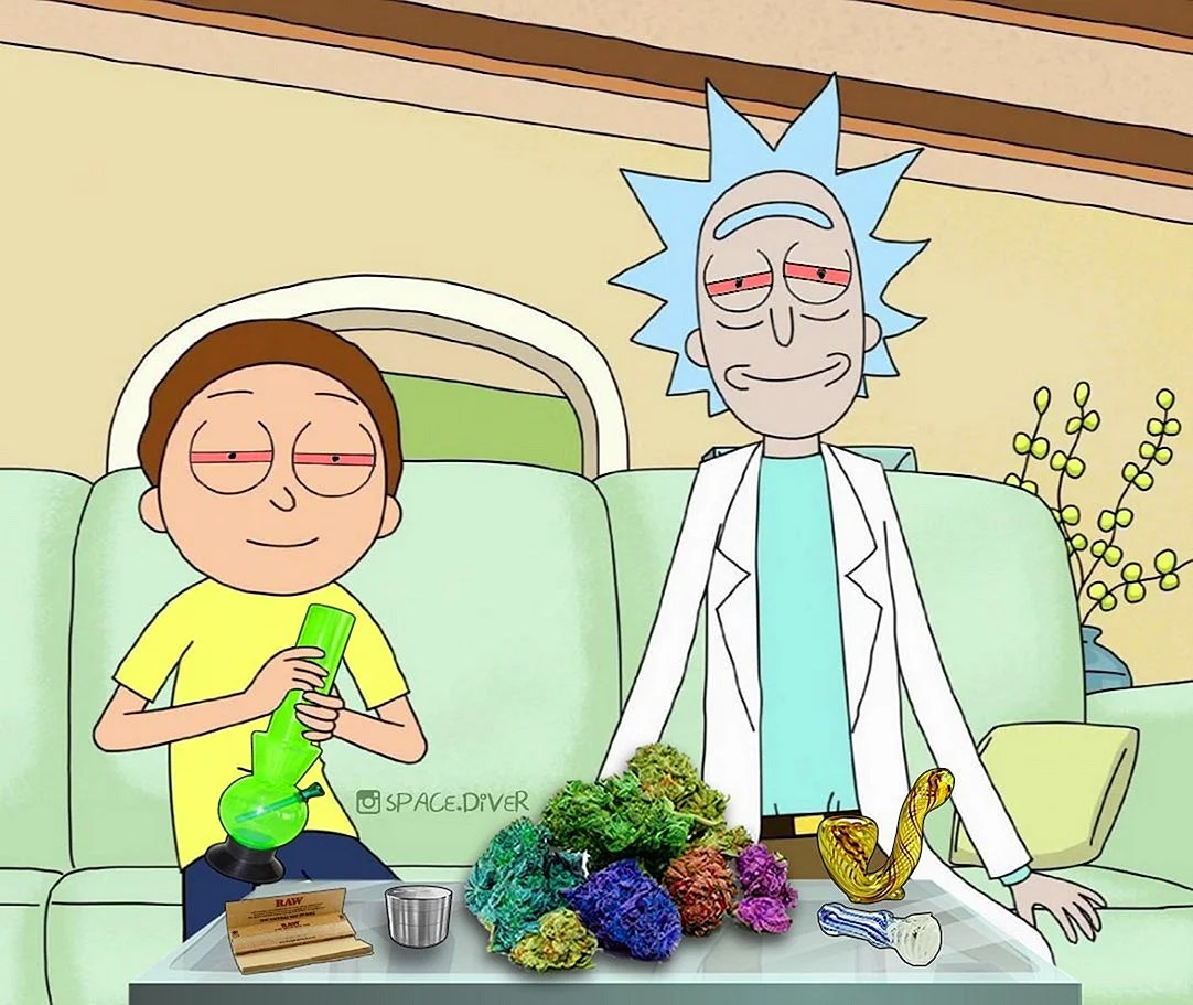 Rick And Morty Smoking Weed Wallpapers WallpapersHigh