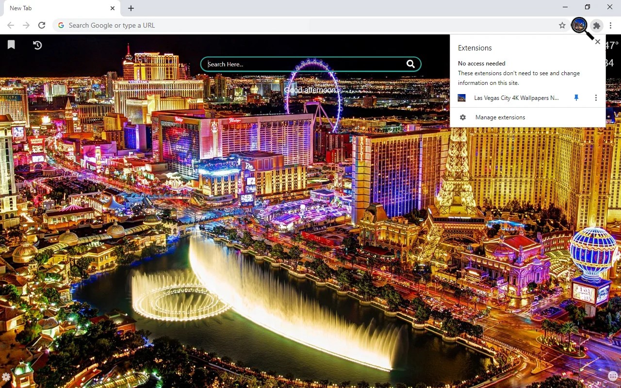 Las Vegas City HD Wallpapers New Tab WallpaperTab
