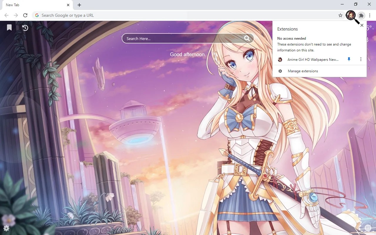 Anime Girl HD Wallpapers New Tab WallpaperTab