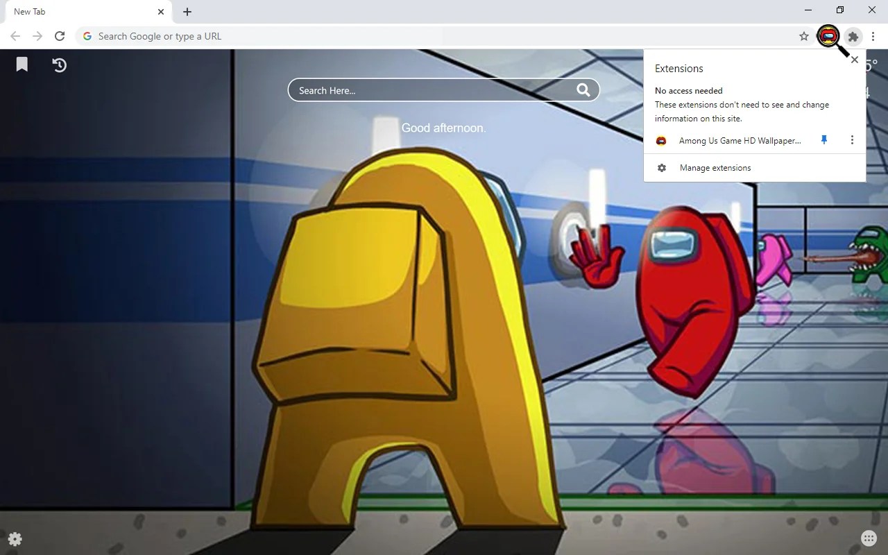 Among Us Game HD Wallpaper New Tab WallpaperTab