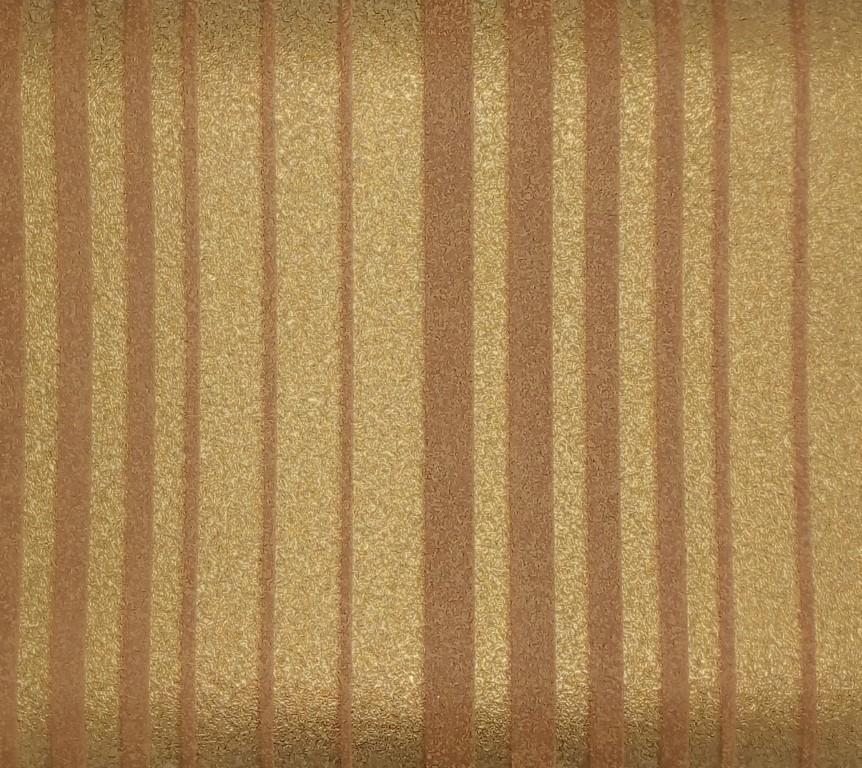 4253 Sirpi Textured Brown and Gold Stripe Wallpaper Wallpaper World