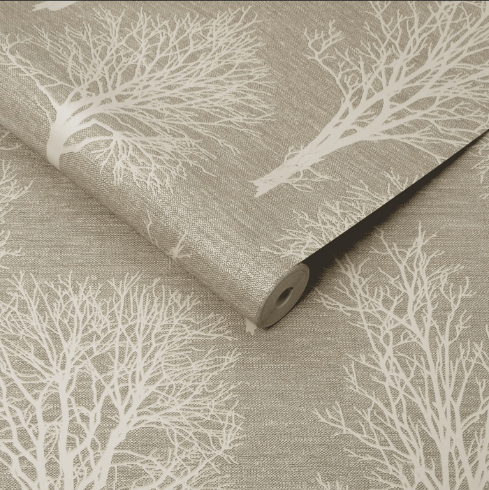 106667 Graham & Brown Landscape Taupe Wallpaper Wallpaper World