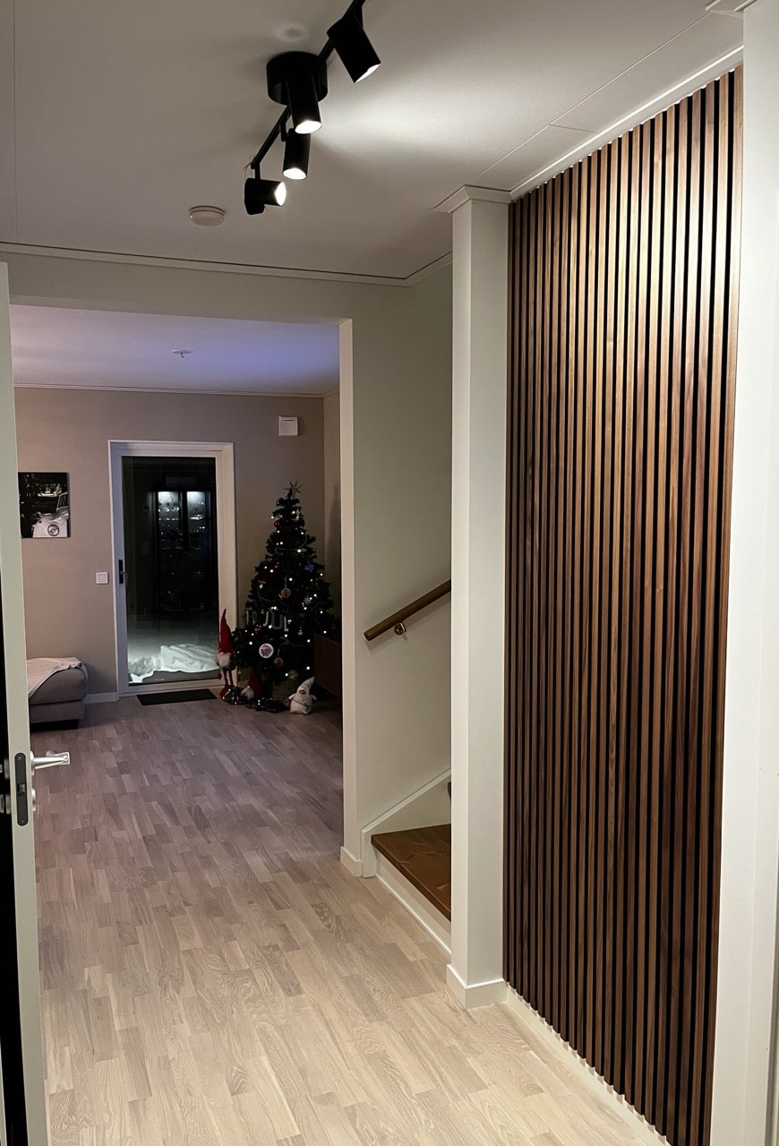 Inspiration and slat wall ideas for hallaway WallRibbon
