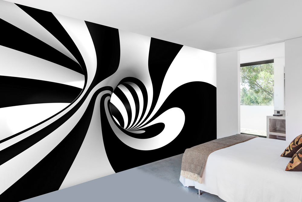 Black and White Wallpaper For Walls Custom Wallpaper For Home Decor