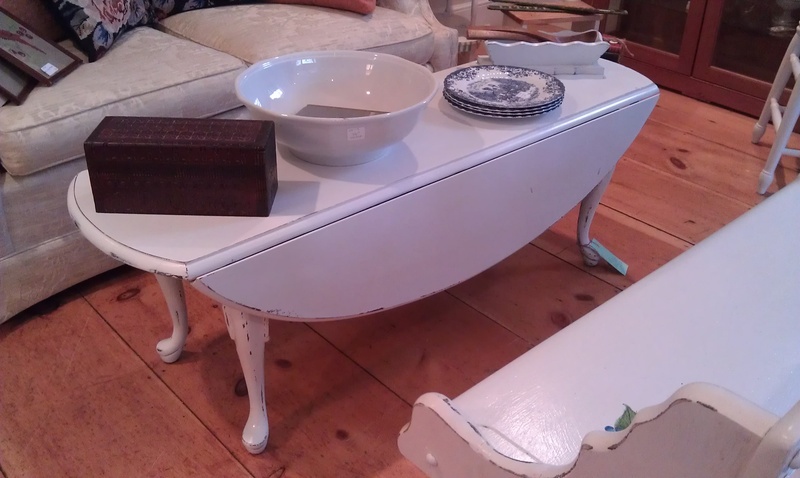 Painted Drop Leaf Coffee Table