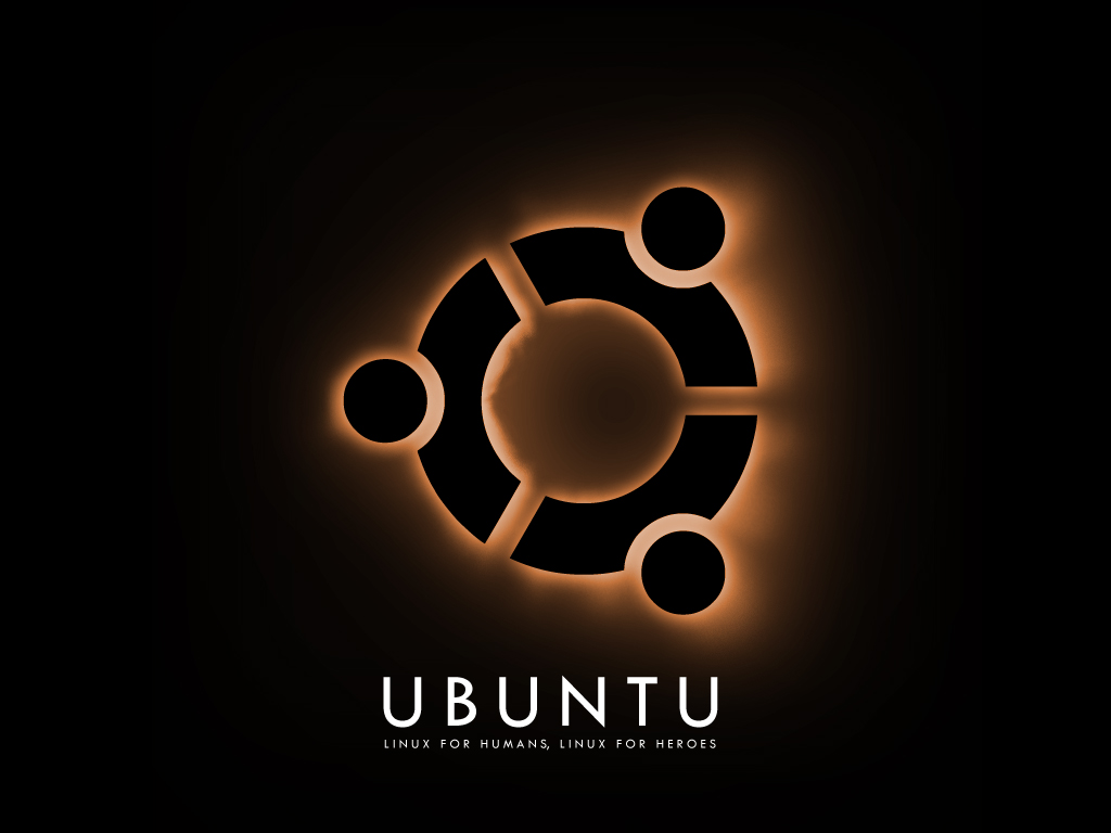 Linux Ubuntu Logo With Black Background HD Wallpaper Image PC Computer