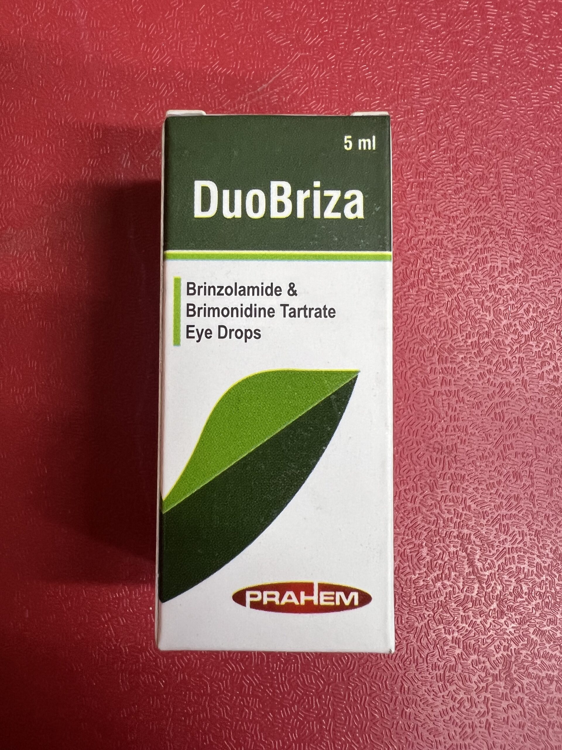 DUOBRIZA EYE DROPS 5ml (Brinzolamide + Brimonidine Tartrate) wallspharm