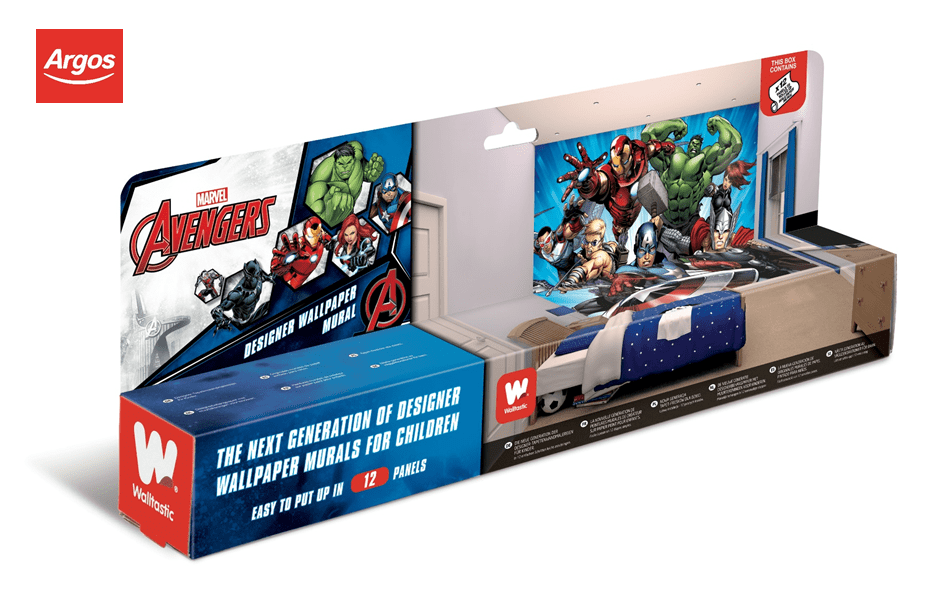 Marvel Avengers 8ft x 10ft Wall Mural Walltastic