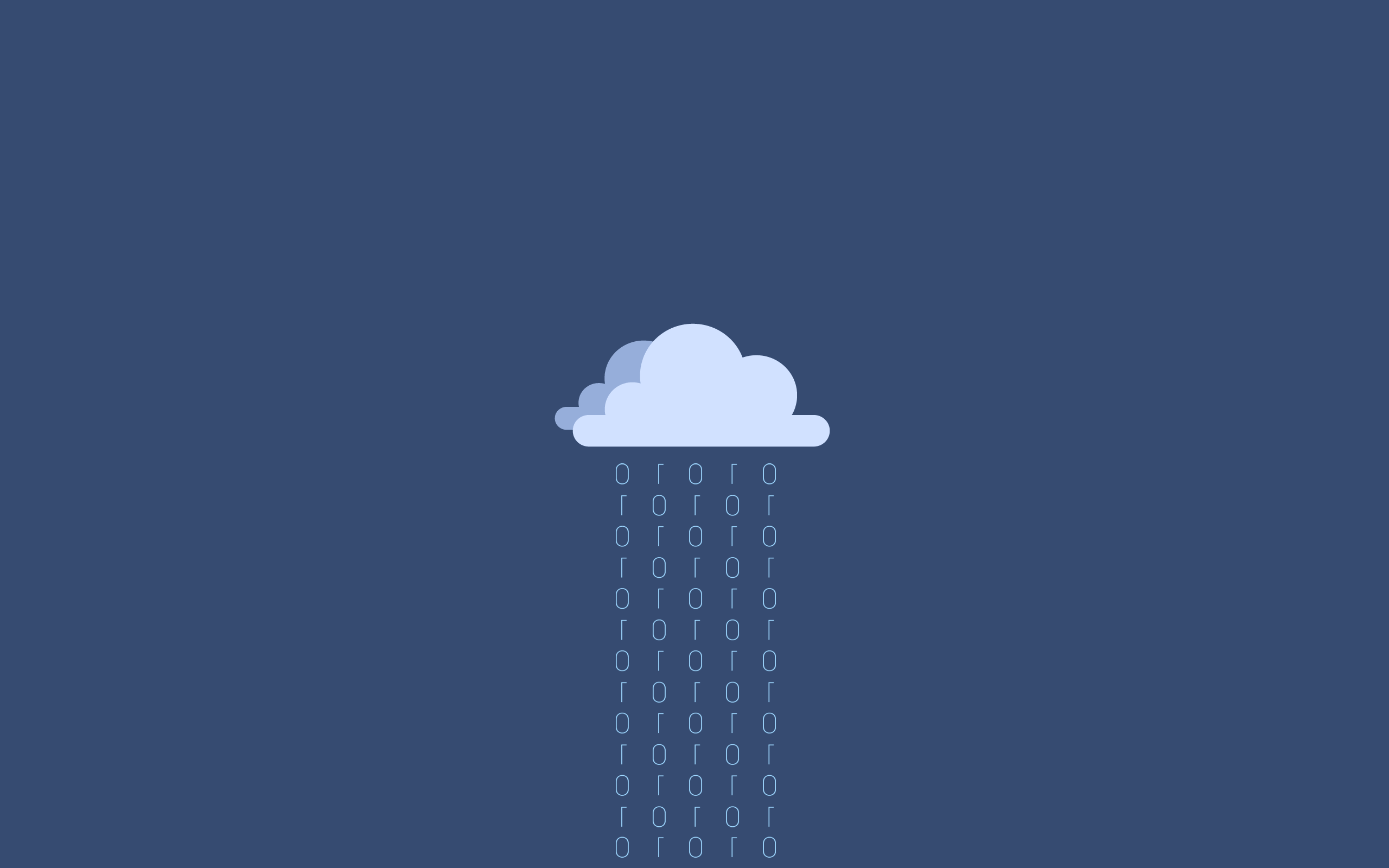 Minimalistic Clouds Binary Wallpapers HD / Desktop and Mobile Backgrounds