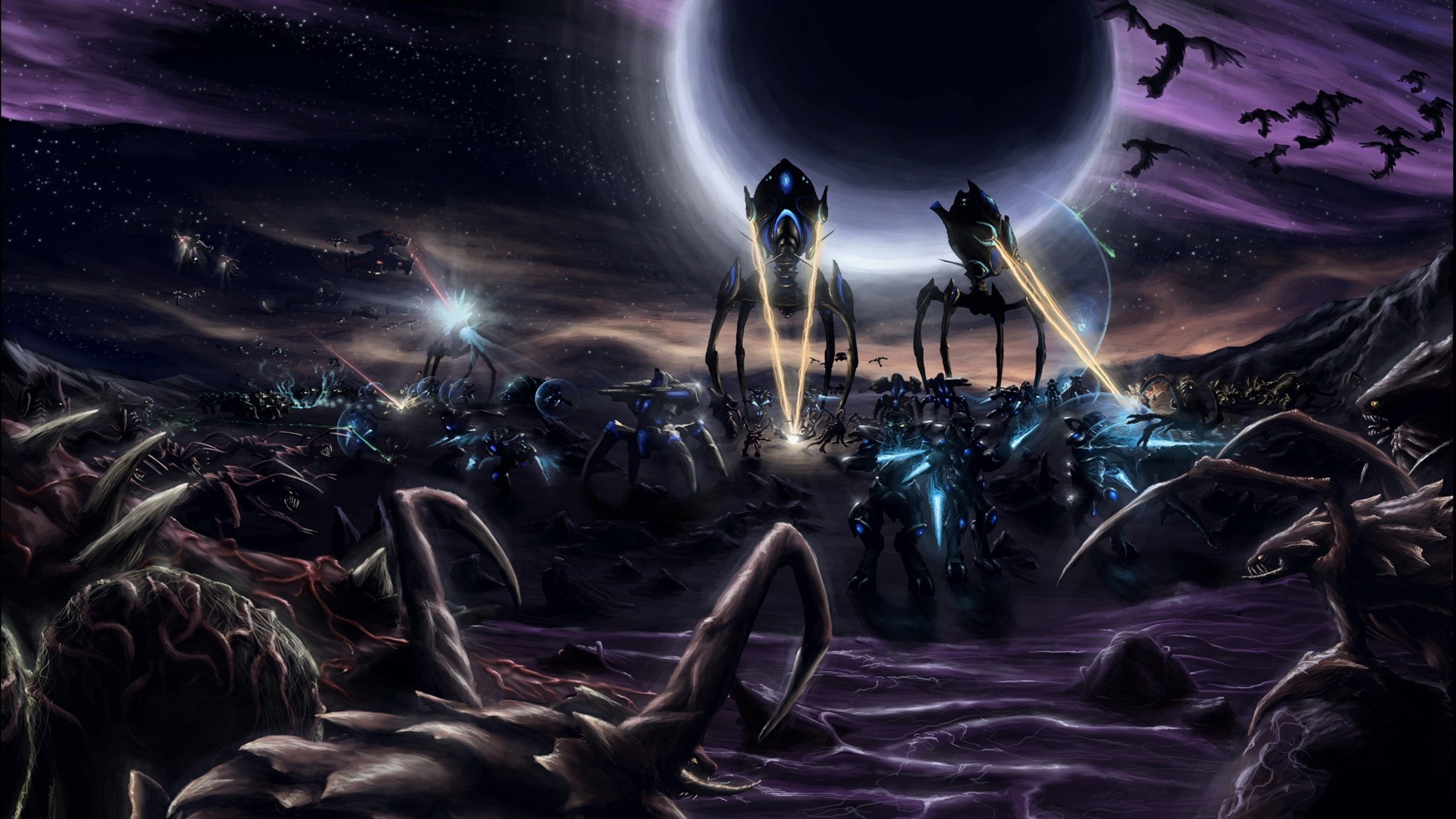 Starcraft II, Protoss, Zerg, Terran Wallpapers HD