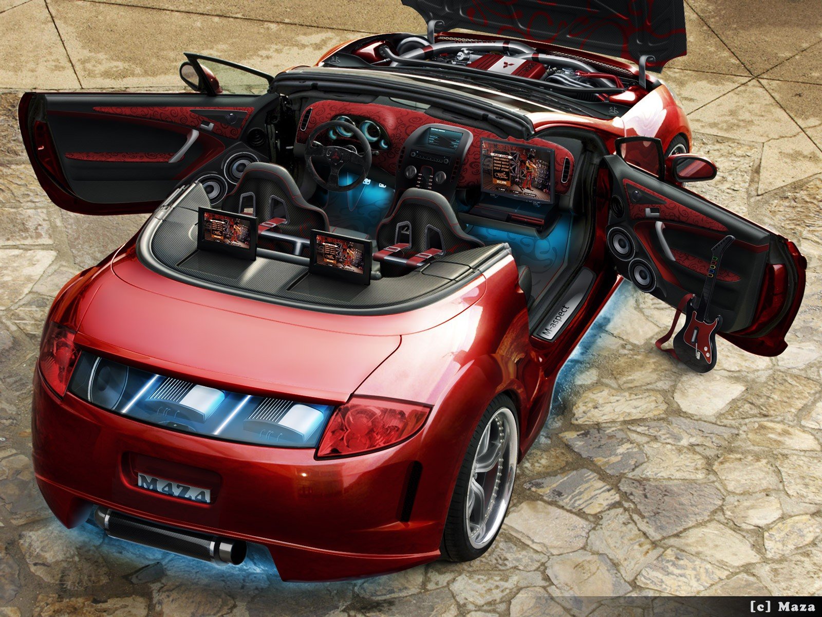 red, Eclipse, Vehicles Wallpapers HD / Desktop and Mobile