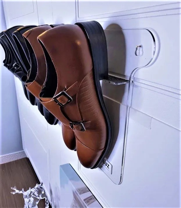 Oheni Lux Men’s Shoe WallMounted Organizer Shoe Storage