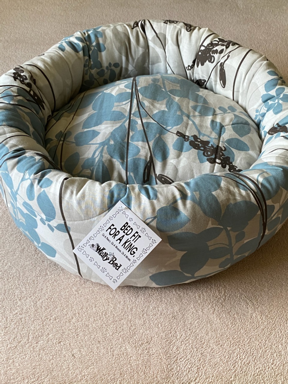 *One of a Kind* 21" Round with Sides WallyBed™ Pet Beds, Crate Pads
