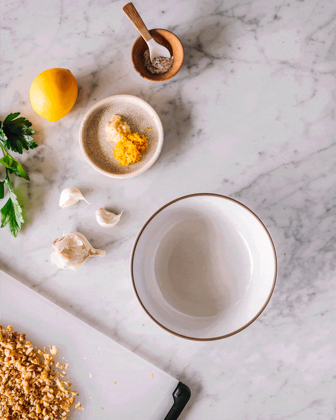 These Cauliflower Steaks with Walnut Gremolata are PlantBased Bliss