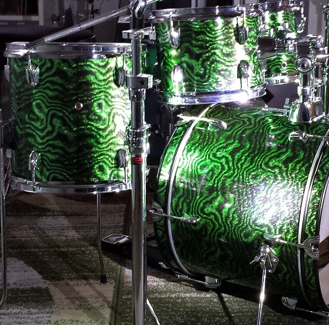 Toxic Waste Emerald Pearl Drum Wrap Walopus Drum Wrap
