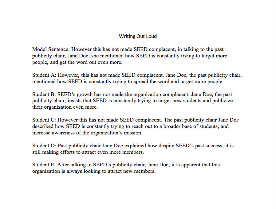 Writing Out Loud Google Docs for Live Writing, Revision, and