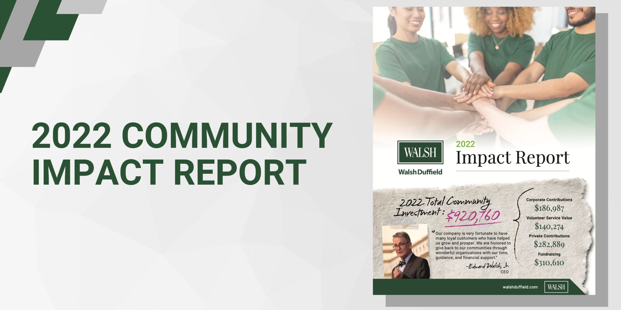 Empowering Communities Walsh Duffield’s Impact Report Reveals a Year