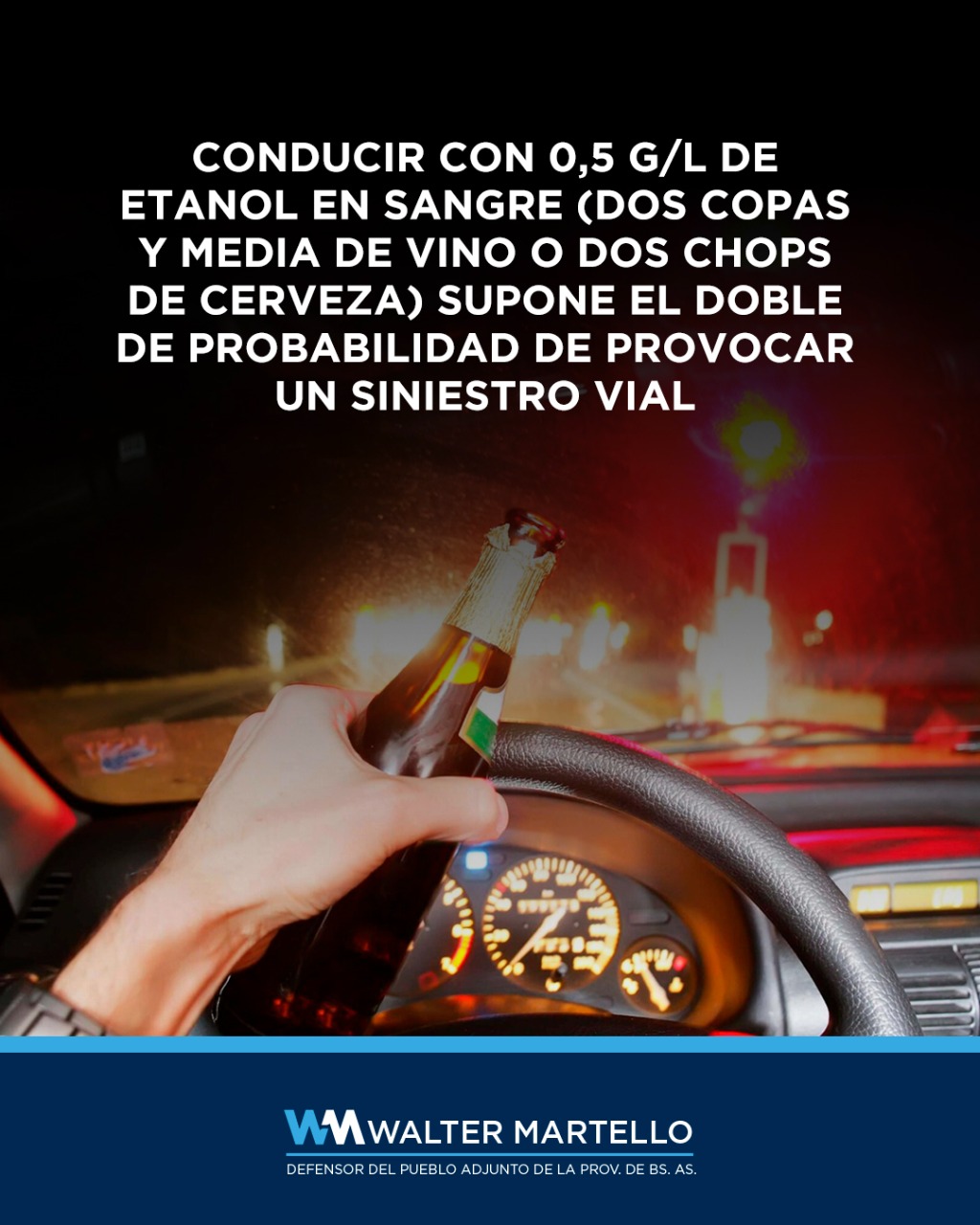 Iniciamos una campaña para promover Cero Alcohol al Volante — WALTER