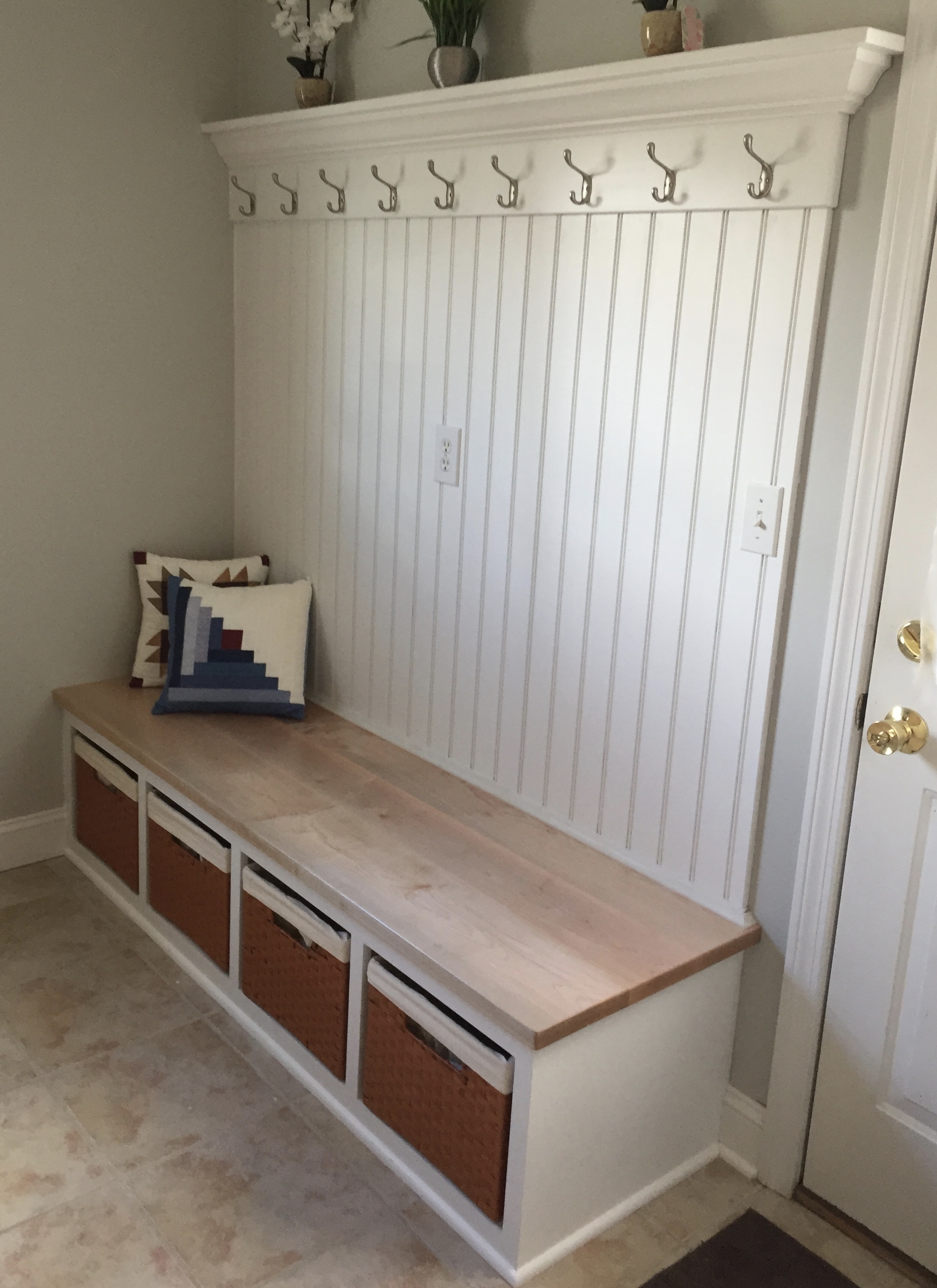 Bench Seat And Coat Rack