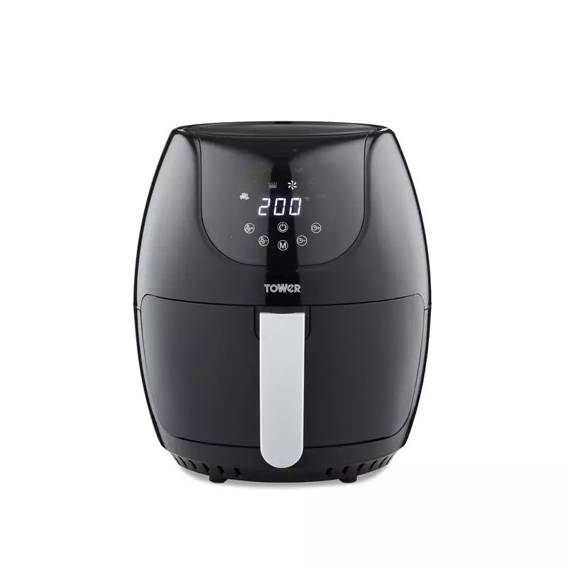 TOWER T17067 4L VORTX DIGITAL AIR FRYER, BLACK Waltons Direct