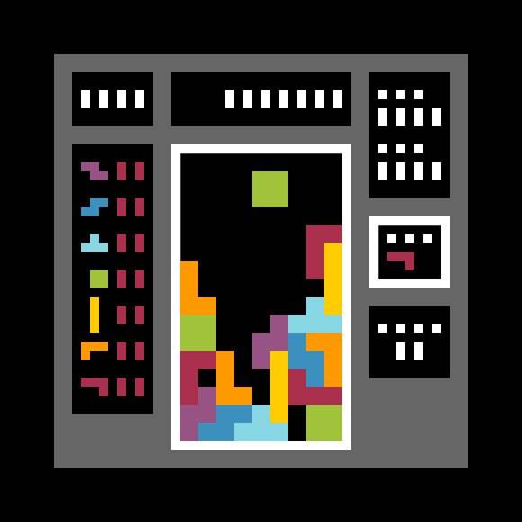 Tetris pixel art Walyou