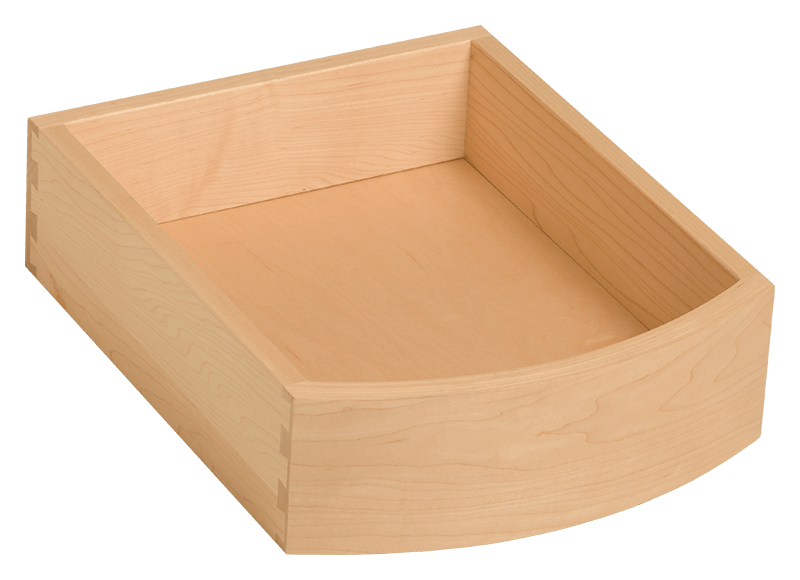 Curved Maple Drawer Box Convex Front WalzCraft
