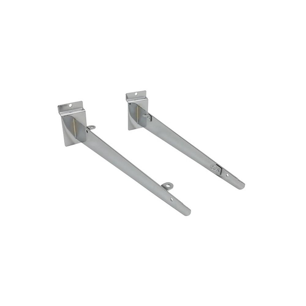 Wood Shelf Brackets for Slatwall 2 Pack Rootze by Wamaco