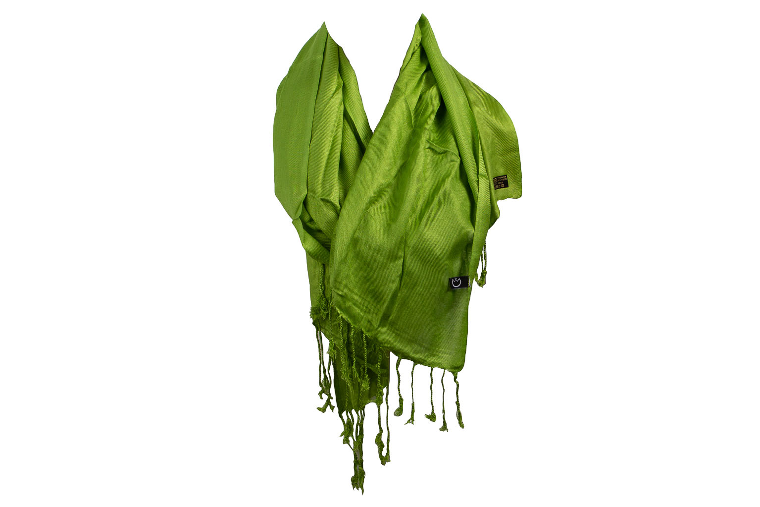 Lime Green Cashmere scarf Wami Collection
