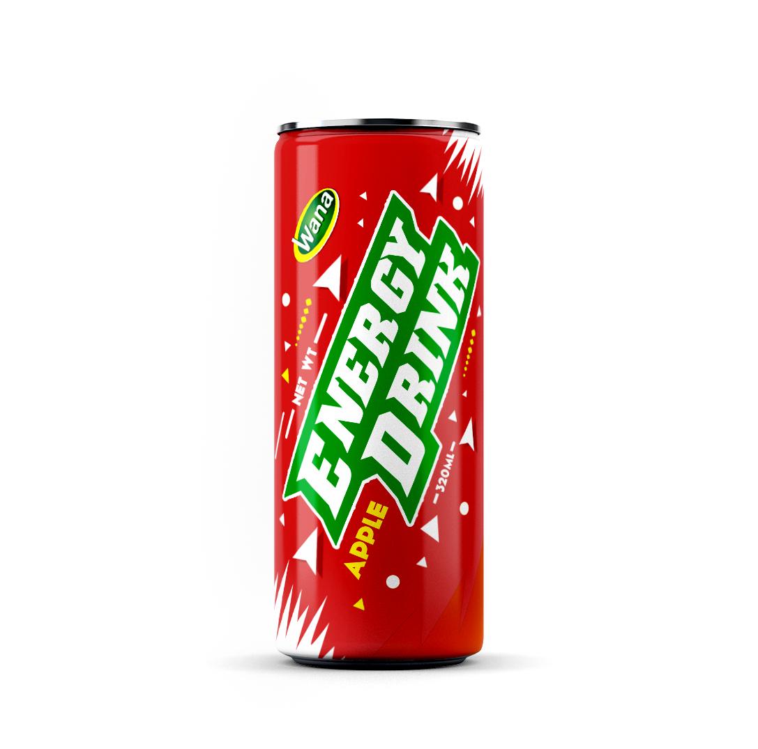 Private Label Energy Drink with Ginger Flavor 320ml Canned Wana Beverage