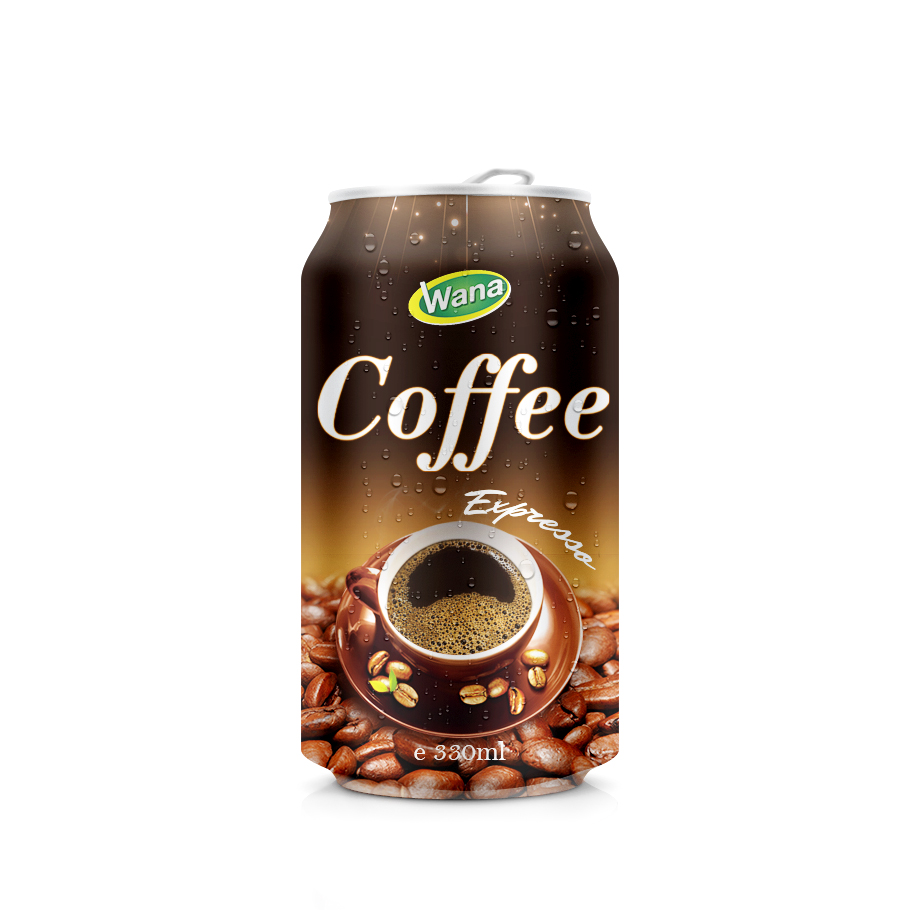 Private Label Espresso Coffee Drink in 330ml Short Canned Wana Beverage