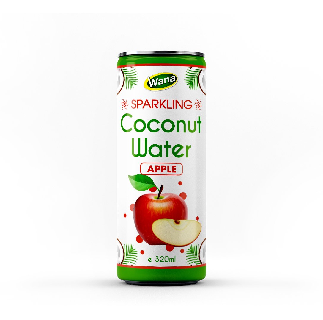320ML SPARKLING COCONUT WATER GUAVA FLAVOR IN CAN Wana Beverage
