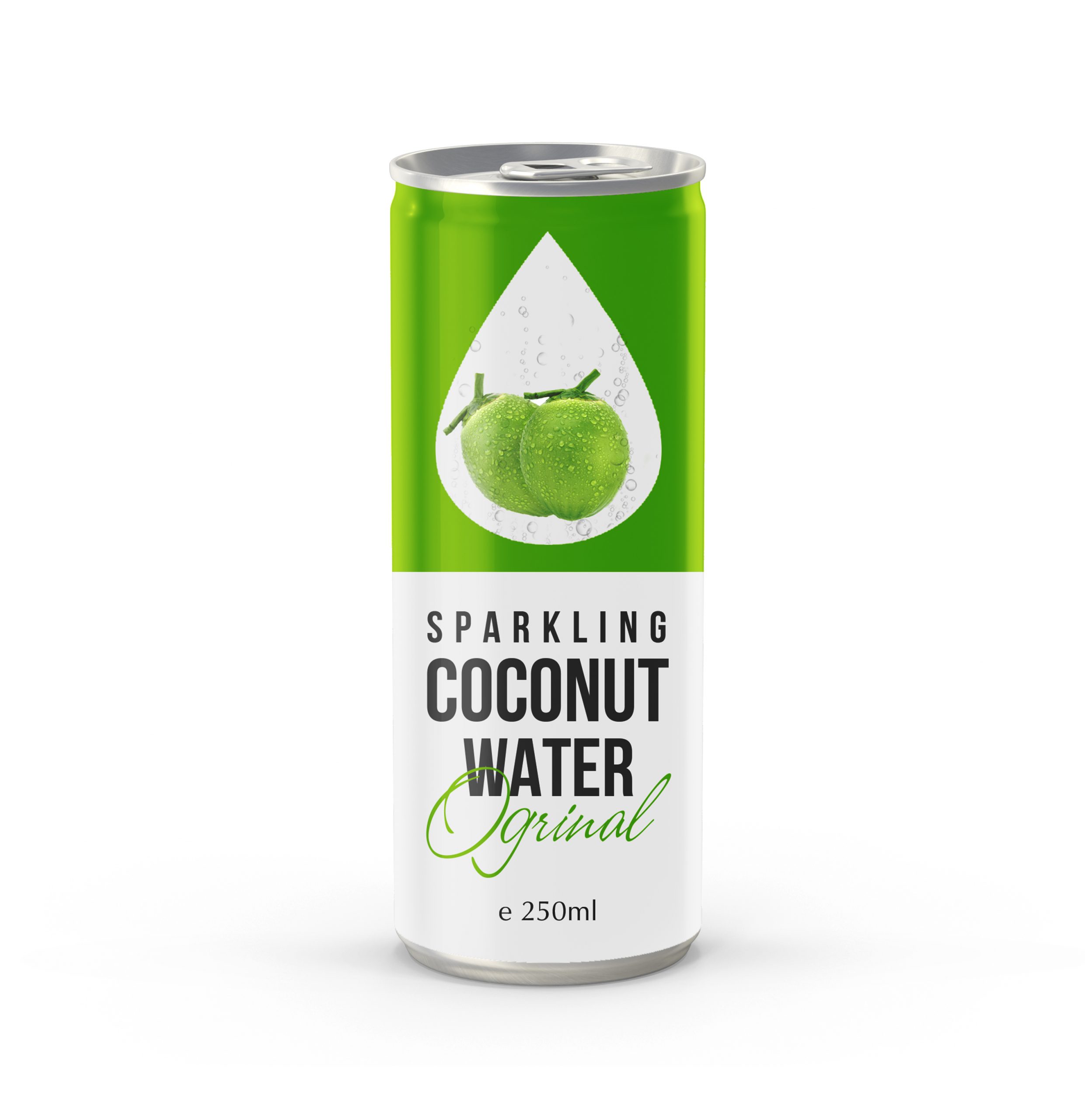 250ml Original Sparkling Coconut Water with Tropical Taste Wana Beverage