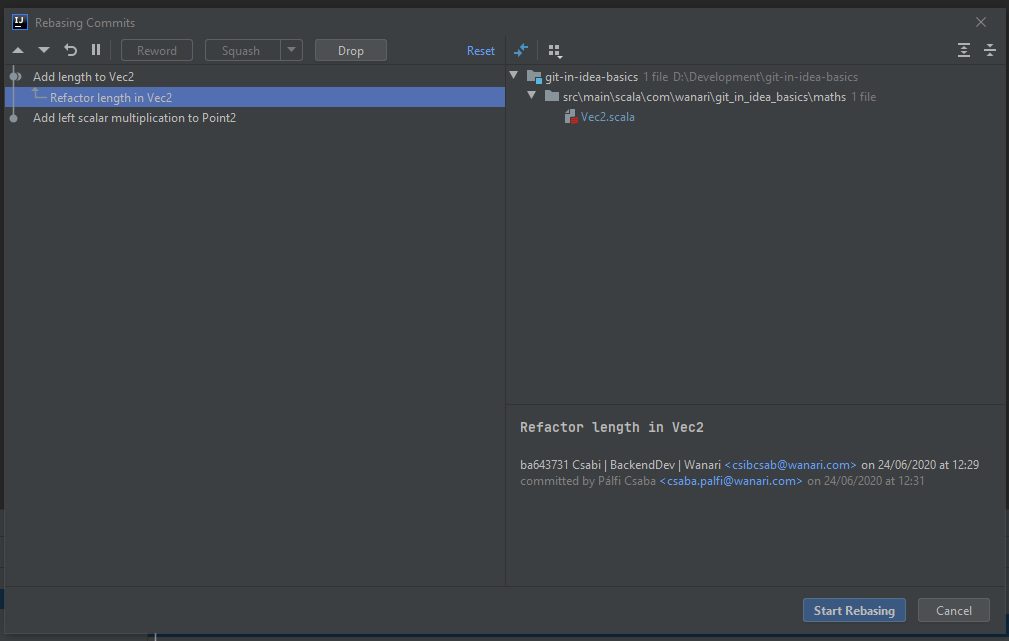 Git in IDEA II. Remote branches and correcting mistakes
