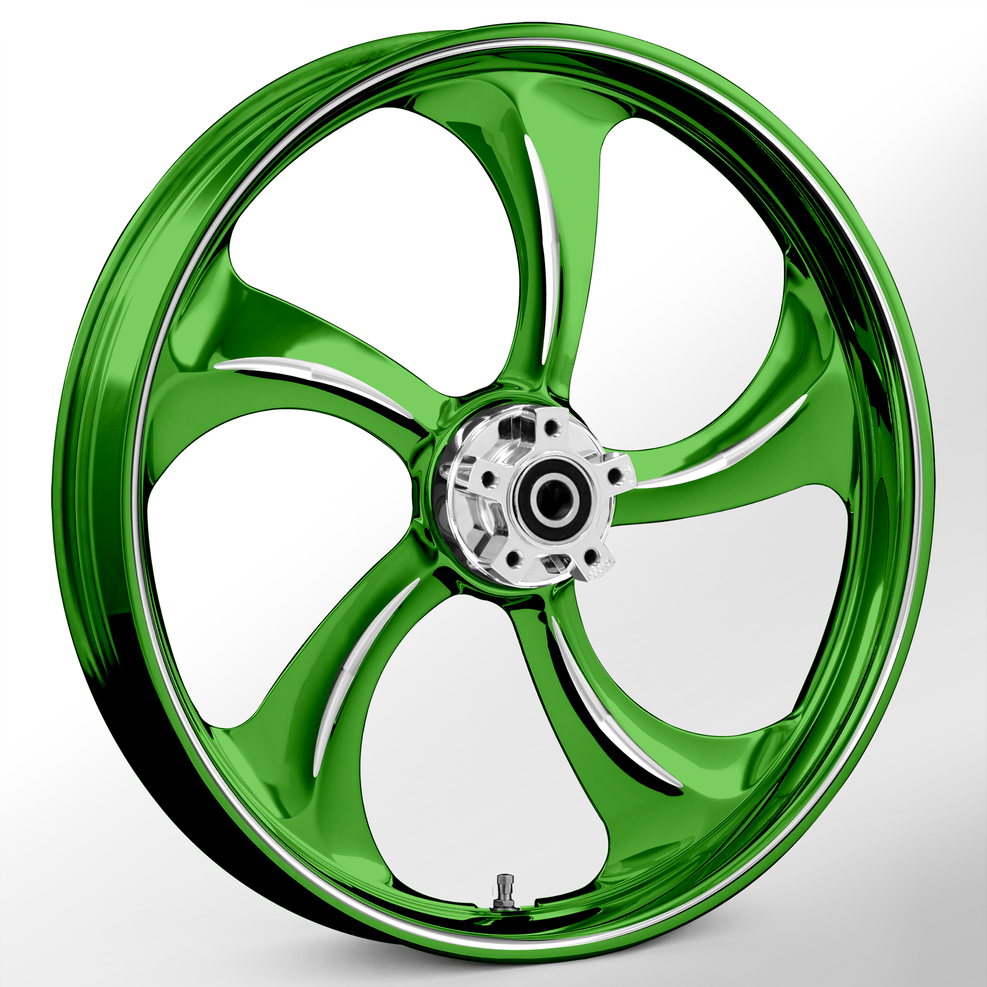 Rollin Dyeline Green Wheels WanaRyd Motorcycle