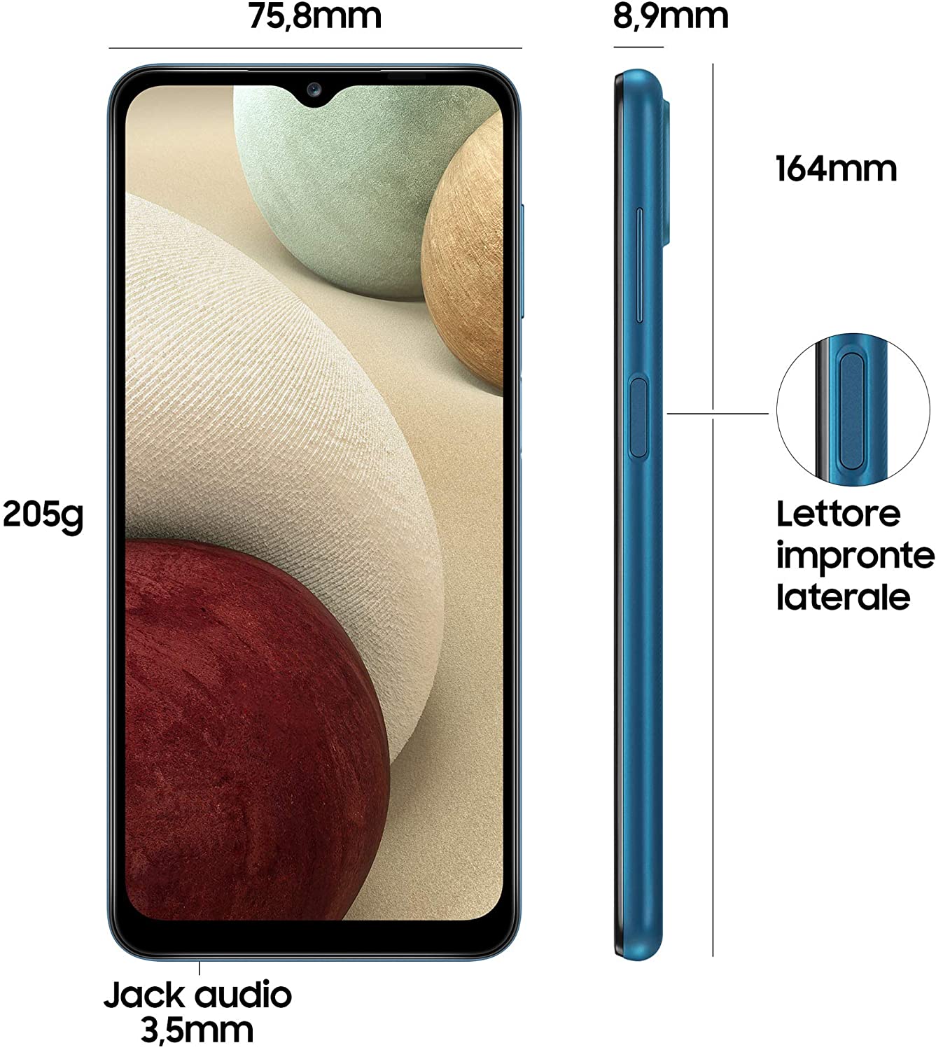 Fiche technique détaillée Samsung Galaxy A12