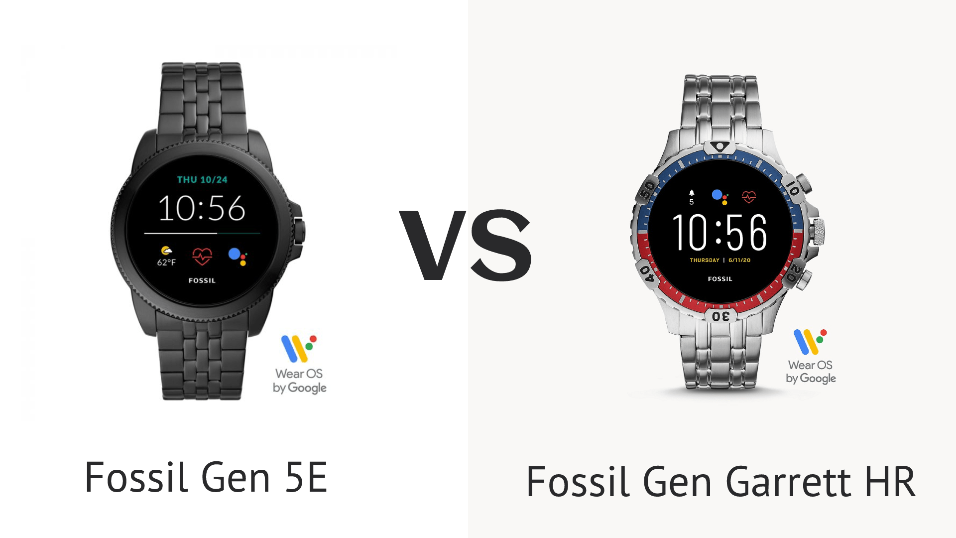 Fossil Gen 5E vs Gen Garrett HR Laquelle choisir
