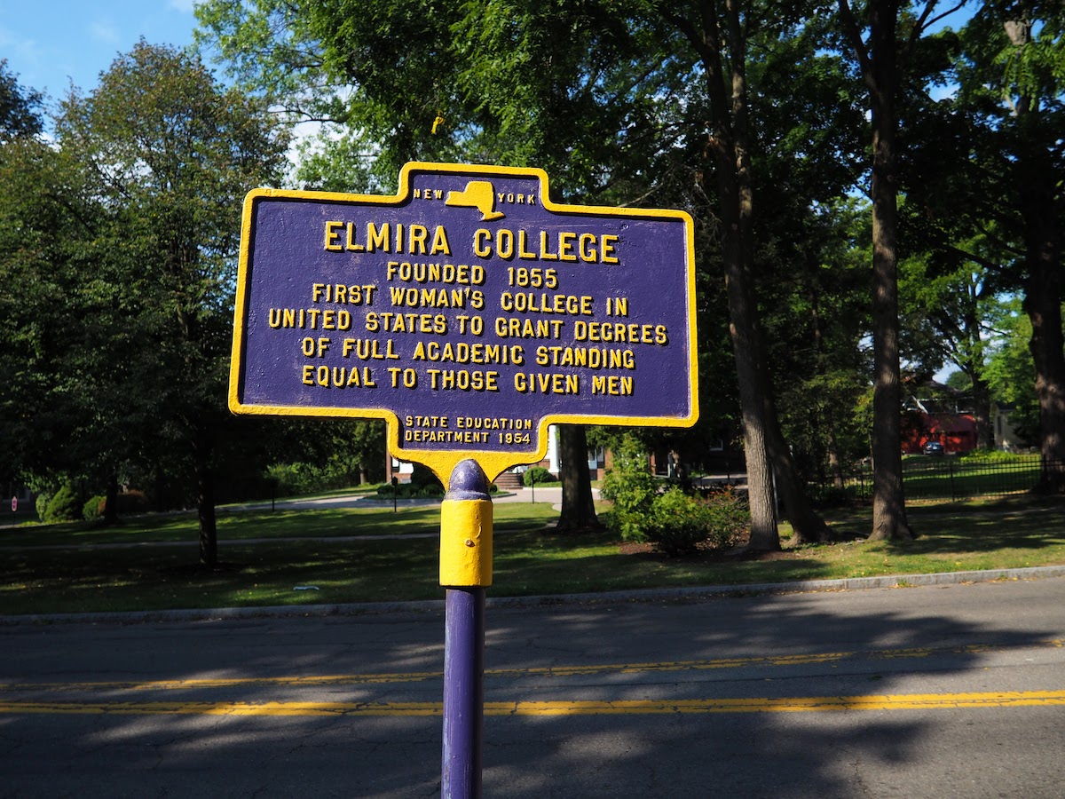 Elmira College Sign