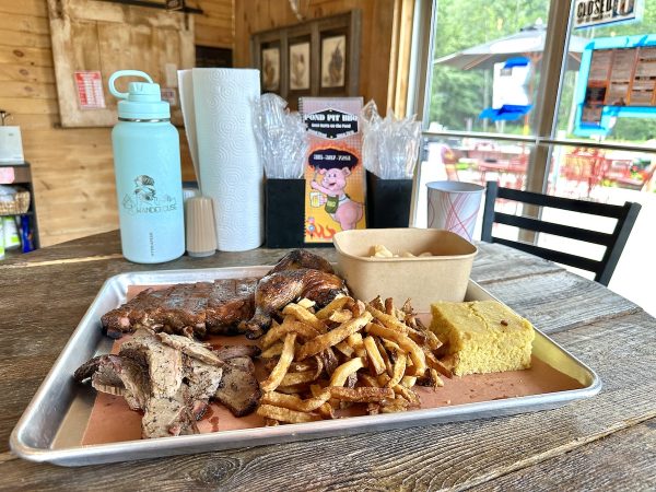 Meat Platter at Pond Pit BBQ in Sandy Creek, NY