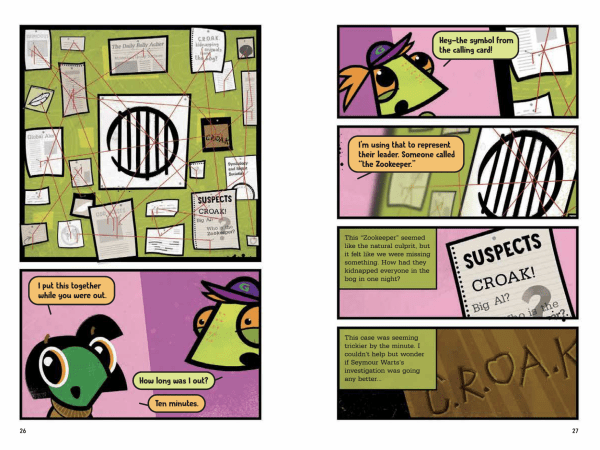 Page Layout from Finder's Creatures children's book