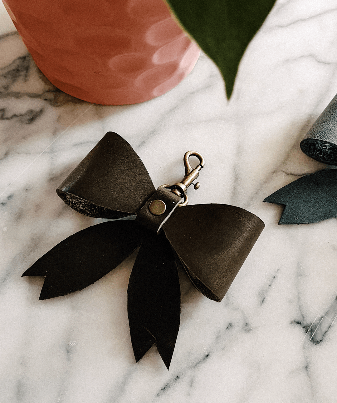 Leather Bow Keychain » Wanderer Handcrafted Leather
