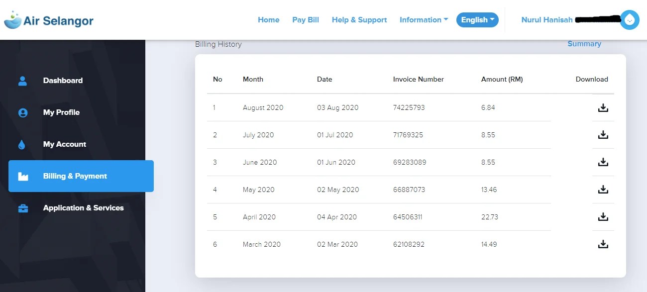how to register syabas online account