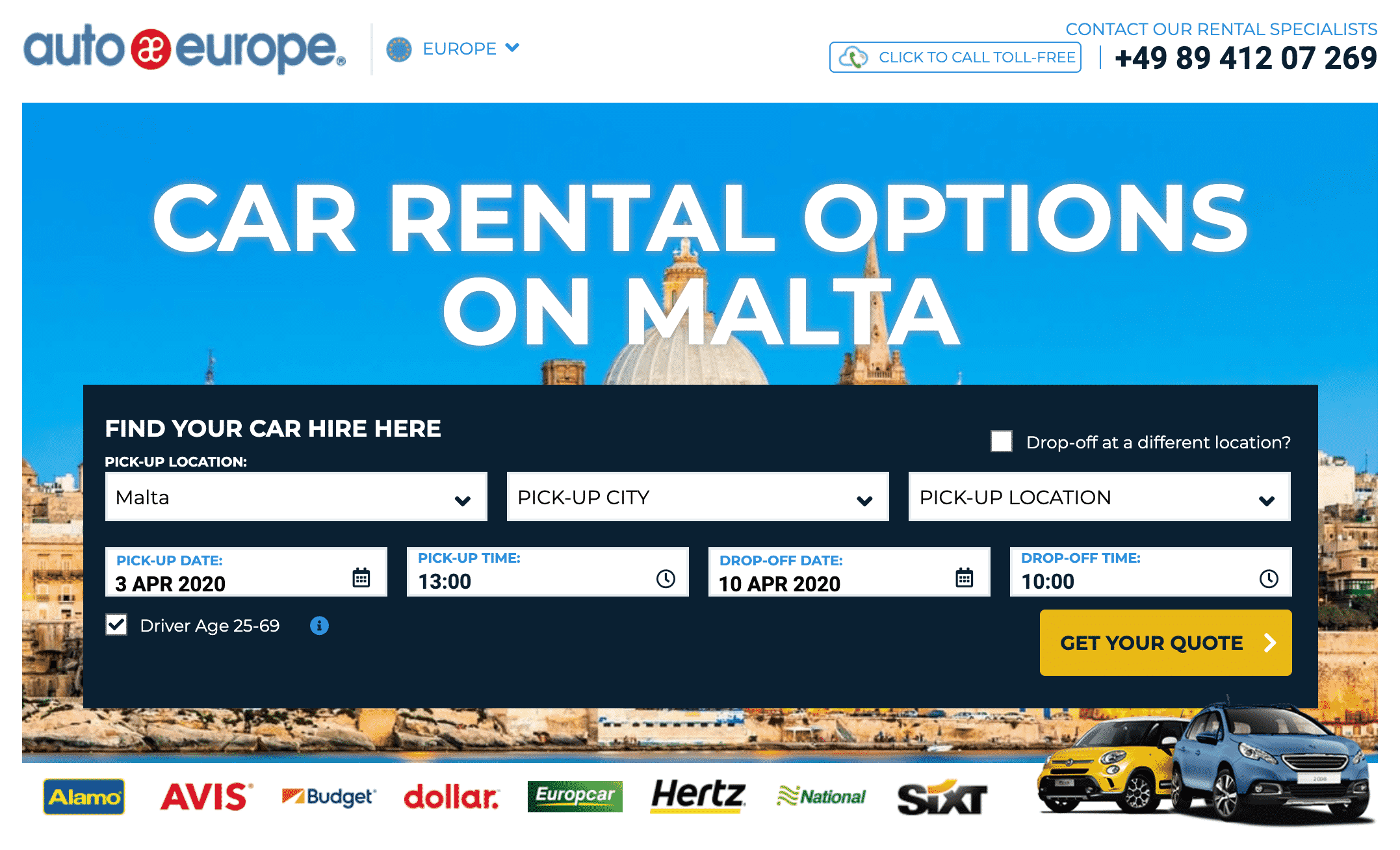 Auto Europe Wandering the World