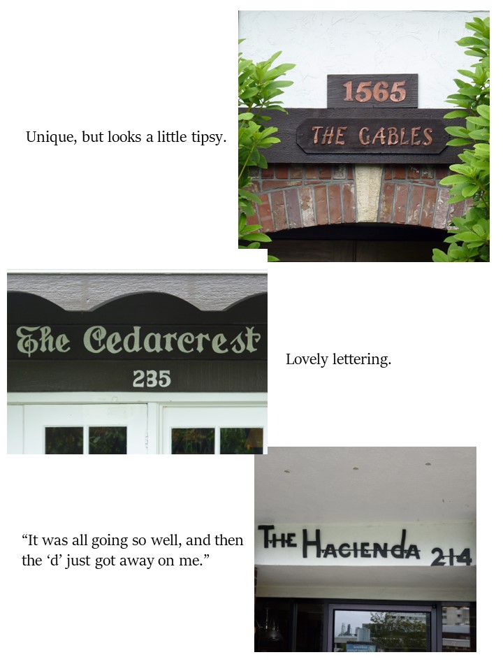 Photo collection Apartment names Wandering Attention