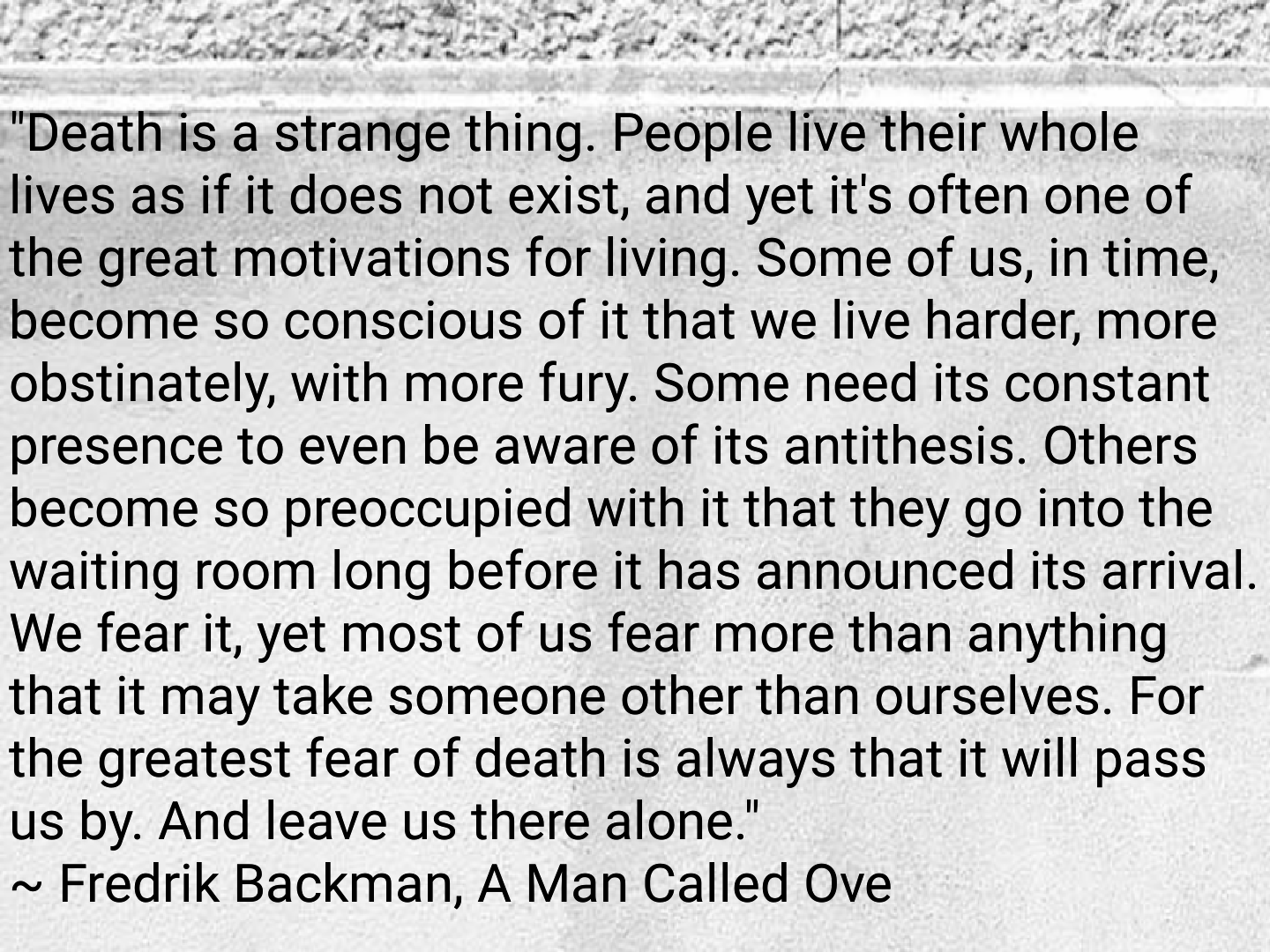 Incredible A Man Called Ove Quotes Ideas Quotable Quotes # 41: A Man Called Ove – The Pine-Scented Chronicles